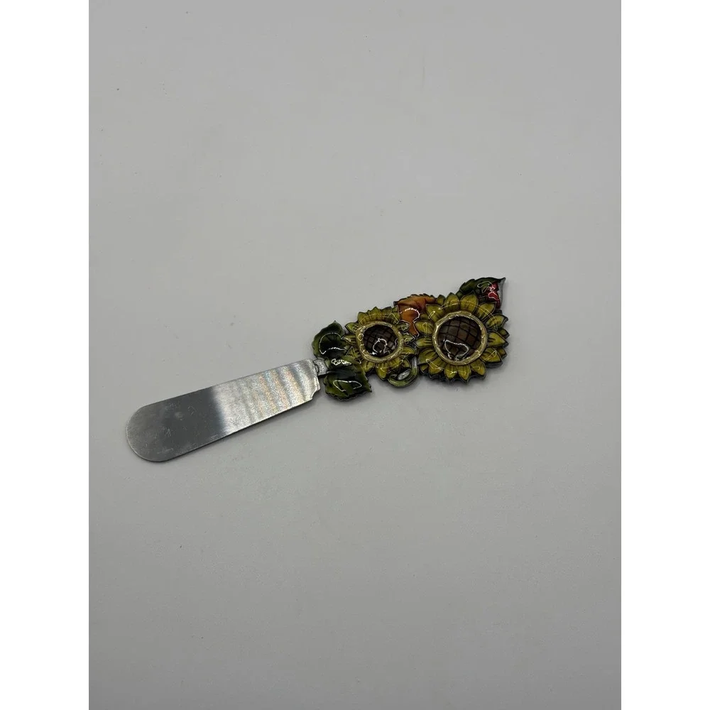 Sunflower Novelty Appetizer Knife Vintage Souvenir Collectible
